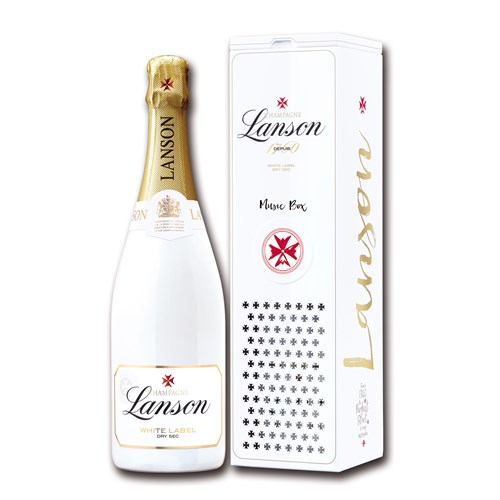 Lanson White Label Music Box Champagne Gift Pack